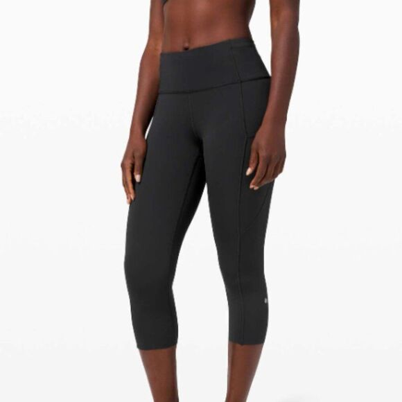 Lululemon Fast and Free Crop II 19" *Non-Reflective - Picture 1 of 12